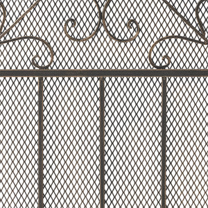 English Elm Christopher Knight Home® - FIRE Decorative Iron Fireplace Screen with Durable Mesh Shield and Classic Curved Frame for Safety and Style Black+Gold 65184.00