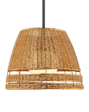 Currey & Company Barbary Oval Outdoor Chandelier - Handwoven Durable Wicker, Adjustable Height, Stylish Illumination Natural All,Weather Wicker ,Metal ,Glass 9500-0021-currey-company