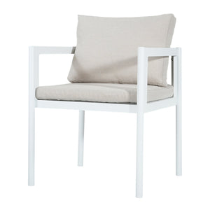 English Elm Outdoor Aluminum Patio Dining Chairs Set of 2 with Cushions Rust Proof Frame N779P369116W