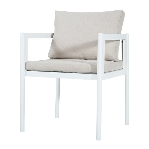 English Elm Outdoor Aluminum Patio Dining Chairs Set of 2 with Cushions Rust Proof Frame N779P369116W