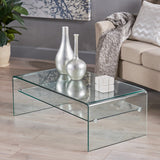 Christopher Knight Home® Salim 12Mm Glass Coffee Table - Clear, 39.5 x 21.7 x 14