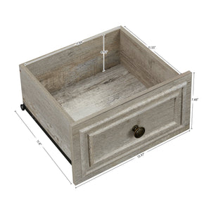 English Elm Farmhouse Rustic 5-Drawer Dresser with Stable Engineered Wood Build, Smooth Metal Slides, 36" Length W1785P238910