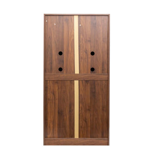 English Elm 62.99In Kitchen Pantry Cabinet - Stylish Walnut Buffet With Multi-Level Storage For Any Room W331S00157