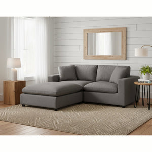 English Elm Cassandra Modular 3-Piece Chofa - Luxurious Charcoal Sofa With Versatile Comfort & Easy Care B050S00008