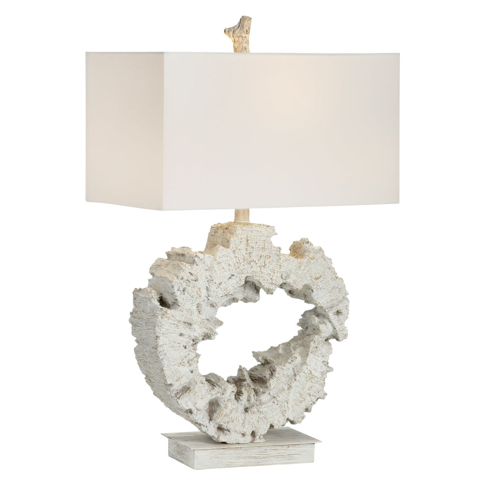 Crestview Collection Coastal Rowan Table Lamp - Driftwood-inspired Portable Lighting With Rustic Elegance & Charm   Cvavp1933b