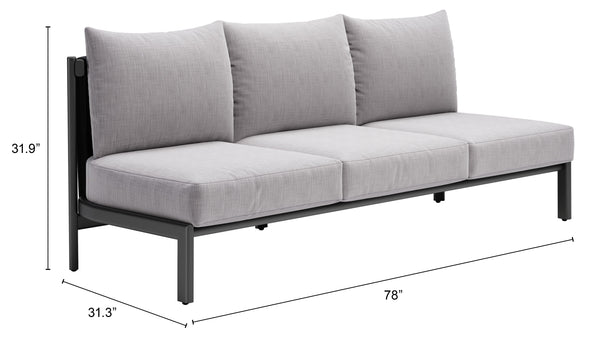 Horizon Sofa Gray 704047 Zuo Modern