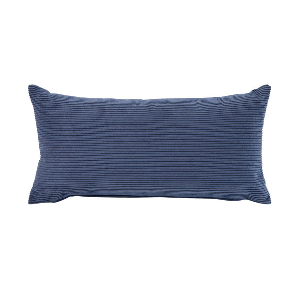 English Elm Modern Corduroy Accent Chair with Lumbar Pillow, Upholstered Seat, Stylish Living Room Centerpiece Blue 42 L x 28.5 W x 13.5 H B011P287471