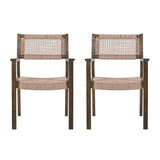 Christopher Knight Home® - Noble House - - Braided Dining Chair Light Brown (Set Of 2)