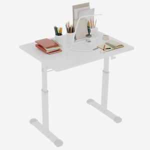 English Elm Adjustable Study Desk – Ergonomic Height-Adjustable Workstation For Kids & Adults, Compact Design W1935P338346