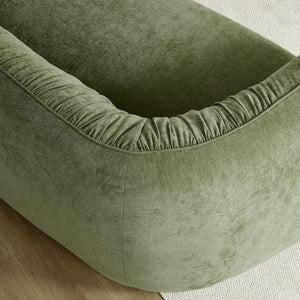 English Elm 145.67'' Mid-Century Green Upholstered Sofa With Right-Facing Chaise For Stylish Living Spaces & Comfort W876S00323