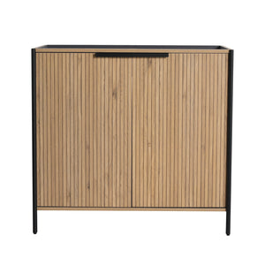 English Elm 36" Freestanding Bathroom Vanity Modern 36 Inch Plywood Cabinet with Soft-Closing Hinges & Shelf W999P251007
