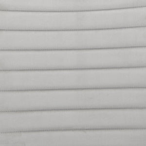 English Elm Elizaveta Gray Velvet Counter Height Chair Set of 2 - High Gloss White Trim, 60mm Cushion, 220lb Capacity B2726P345237