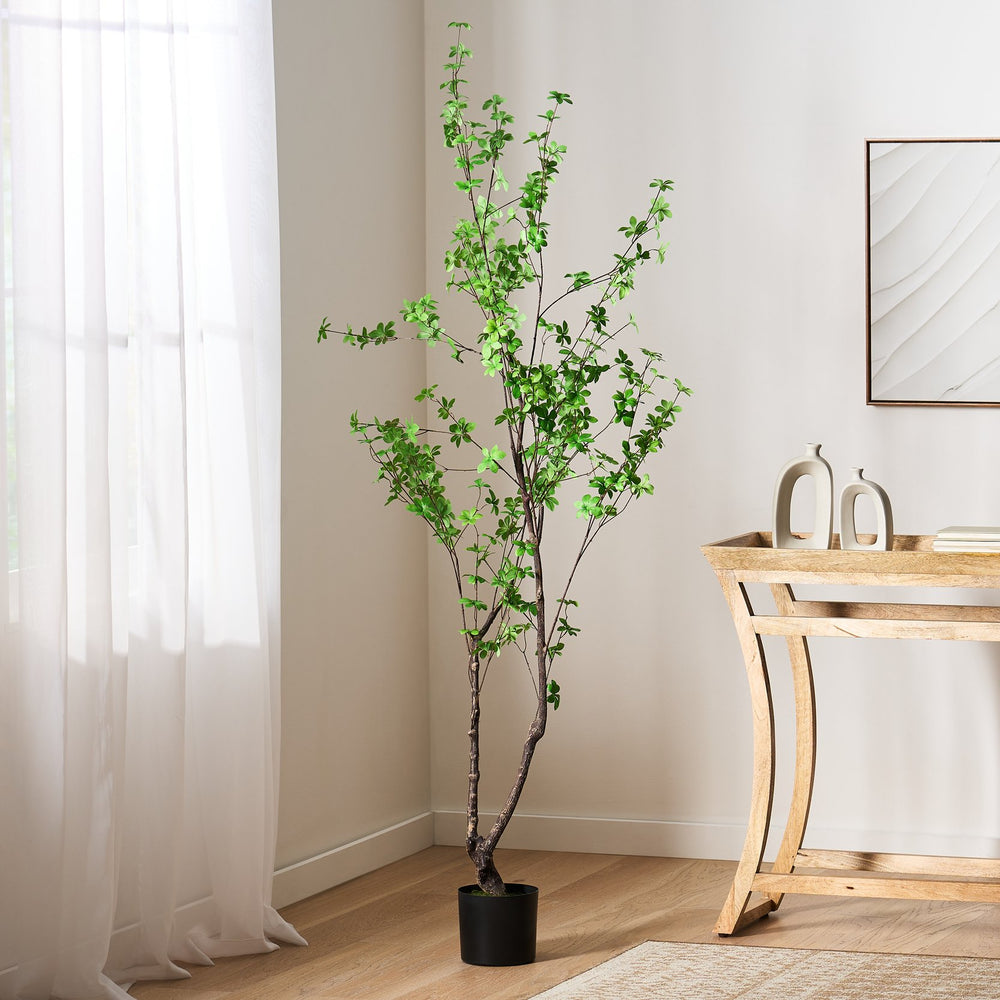 English Elm 180cm Faux Enkianthus Indoor Tree Realistic Disc Leaf Branches Zero Maintenance 74335.00