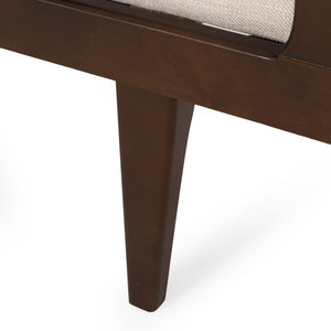 English Elm Chaise Lounge with Button Tufting Waffle Stitch Bentwood Frame for Living Room 70758.00