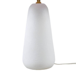 English Elm Textured Ceramic Table Lamp with Fluted Fabric Shade White for Cozy Ambient Lighting, 21"H Decor B035P264542
