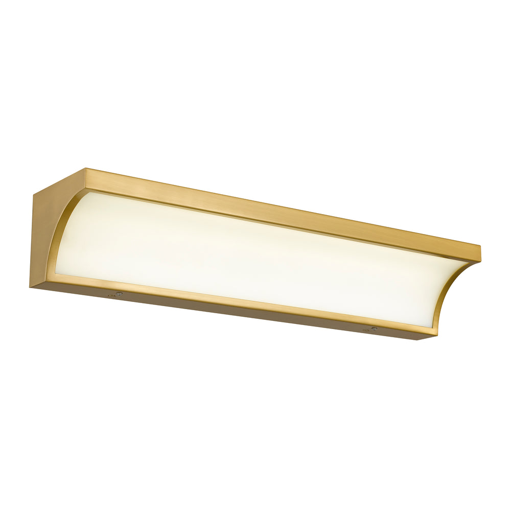 English Elm 24-inches Brushed Nickel Led Vanity Bar with Silk Glass Diffuser for Bath Mirrors B370P444043