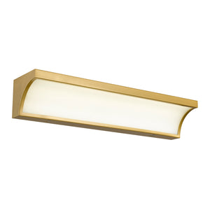 English Elm 24-inches Brushed Nickel Led Vanity Bar with Silk Glass Diffuser for Bath Mirrors B370P444043