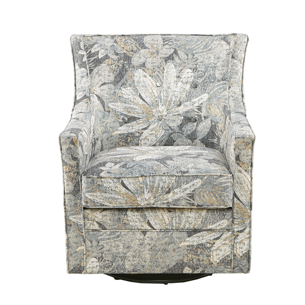 Madison Park Curve Swivel Glider Chair - Thumbnail 2