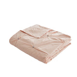 INK+IVY Masie Transitional 3 Piece Elastic Embroidered Cotton Duvet Cover Set II12-1015 Blush