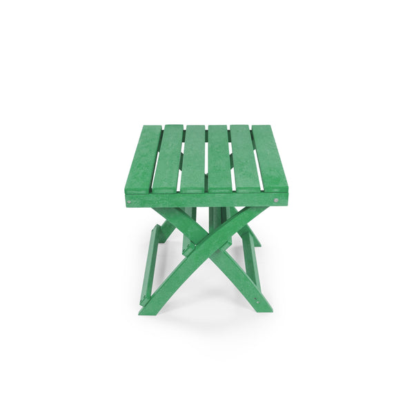 English Elm Seaview Recycled Hdpe Outdoor Folding Side Table Uv Resistant Patio Deck Use Green B2745P409726