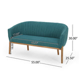 Christopher Knight Home® - Noble House - Galena Mid-Century Fabric Loveseat