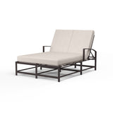 La Jolla Double Chaise in Canvas Henna w/ Self Welt SW401-99-5407 Sunset West