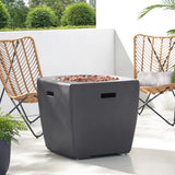 Christopher Knight Home® Noble House Aberdeen 24" Square Fire Pit-40,000 Btu