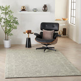 Nourison Vail VAI04 Handmade Tufted No Border Indoor Only Modern  Rug Grey, Grey 100% Wool 99446794628