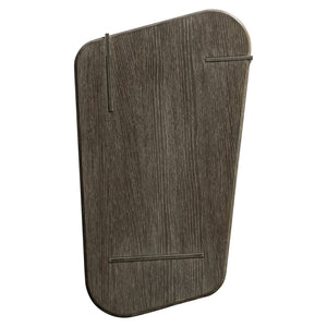 Bernhardt Bernhardt Melba Wire-Brushed Oak Side Table With Textured Graphite Cast-Aluminum Base, Sculptural Accent 564126