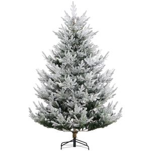 English Elm Homcom 7.5 Foot Artificial Christmas Tree - Lifelike, Easy Setup, Durable Steel Base, Low Maintenance W2225P249668