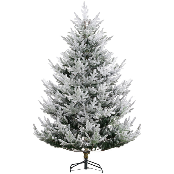 English Elm Homcom 7.5 Foot Artificial Christmas Tree - Lifelike, Easy Setup, Durable Steel Base, Low Maintenance W2225P249668