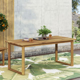 Christopher Knight Home® - Noble House - Nibley Outdoor Acacia Wood Dining Table