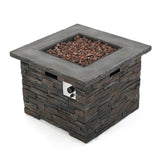 Christopher Knight Home® - Noble House - Blaeberry Outdoor Square Fire Pit