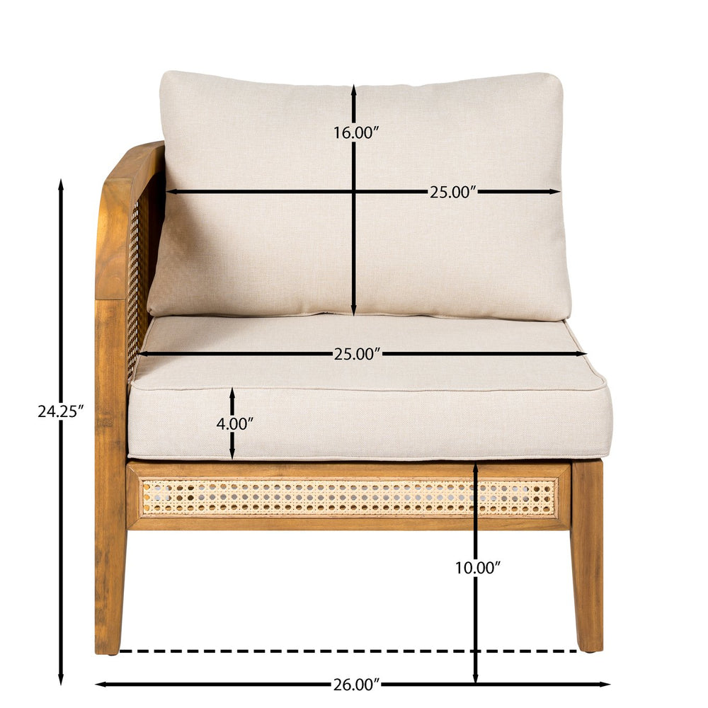 English Elm Christopher Knight Home® - Kirkby Outdoor Arm Chairs Set - Stylish Acacia Wood With Cushions For Patios, Balconies & Gardens N775P329070T