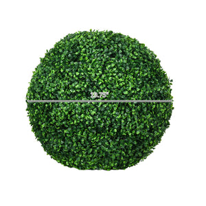 English Elm HOMCOM Realistic Set of 2 19.75" Boxwood Topiary Balls UV-Safe Outdoor Indoor Faux Plants Decor W2225P229587
