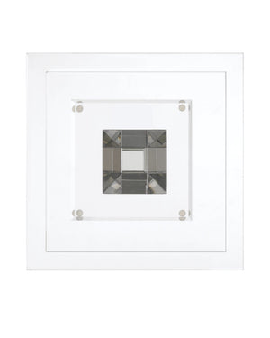 Currey & Company Tiana Drinks Table - Elegant Geometric Crystal Design For Glamorous Living Spaces & Upscale Entertaining Clear Optic Crystal 3000-0319-currey-company