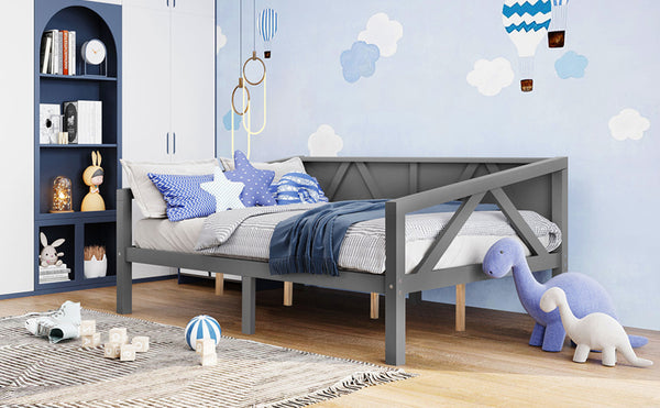 English Elm Twin Daybed Frame Solid Pine Sofa Bed for Guest Room Studio or Teen Bedroom N708P266726E