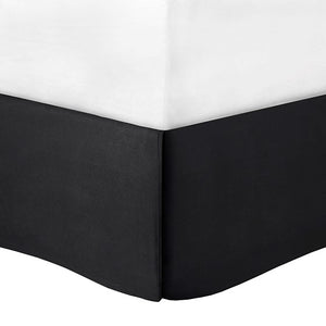 English Elm 7 Piece Cotton Comforter Set - Elegant Black King Size Bedding With Damask Print & Decorative Pillows B03597262