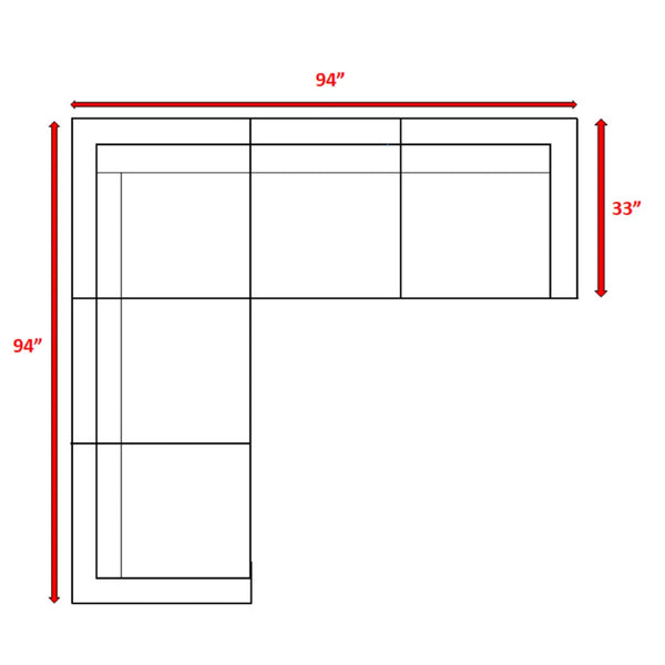 English Elm Fully Assembled Hdpe Wicker 4-Person Outdoor Lounge Set With Plush Cushions & Modular Design B120S00187
