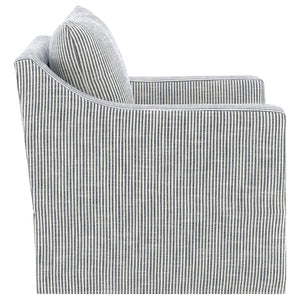 English Elm Merced Swivel Accent Chair Plush Foam Seat Soft Grey Fabric for Living Room B062P451981