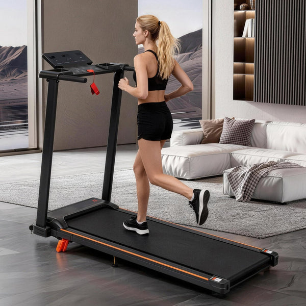 English Elm Treadmill Foldable 3hp Motor with Incline Adjustable Feet and Anti-slip Running Belt N728P191958B