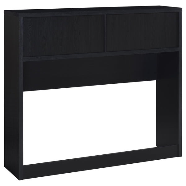 English Elm Geary Full Bedroom Set with Bookcase Headboard Usb Charging Nightstands Matte Finish Black B062S01693