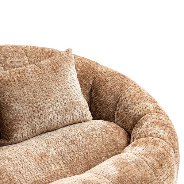 English Elm Bean Bean Bag Sofa High-Density Memory Foam Two-Seater Lounger High Back Chenille Cozy Support Coffee W395P181441