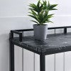 OSP Home Furnishings Brighton Console Table Black/Black