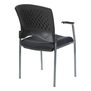 OSP Home Furnishings Upholstered Visitor Chair for Reception Areas with Reinforced Frame and Supportive Foam Seat 84710-30