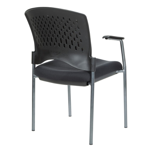 OSP Home Furnishings Upholstered Visitor Chair for Reception Areas with Reinforced Frame and Supportive Foam Seat 84710-30