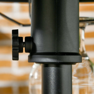 English Elm Outsunny 23.5" Portable Beach Umbrella Table Tray With Wine Holders, Towel Rack For Pool & Patio W2225P174216-GIGA