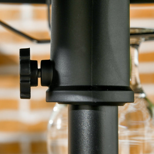 English Elm Outsunny 23.5" Portable Beach Umbrella Table Tray With Wine Holders, Towel Rack For Pool & Patio W2225P174216-GIGA