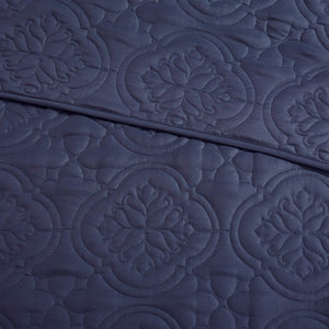 English Elm 3 Reversible Bedspread Set Full/Queen Soft Microfiber Comforter with Plush Polyester Fill, Cozy Layering, Durable Finish Navy 13.39 L x 15.35 W x 11.81 H B035P148229