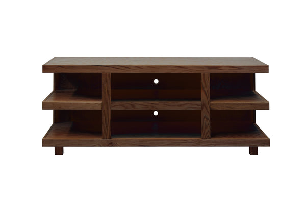 English Elm Laurel Canyon 64" Tv Stand For Up To 70" Tvs, Fully Assembled Oak Bourbon Finish With Storage & Style B108P292265